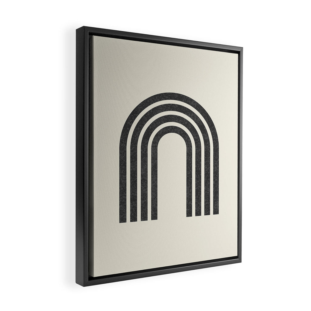 Woodblock arch Framed Canvas Print Gallery Image 2