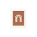 Woodblock arch terracotta Art Print Gallery Image 1