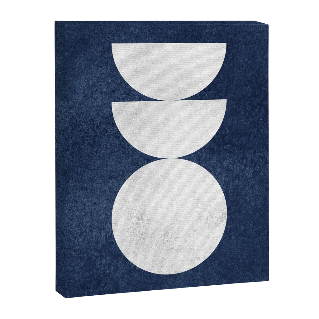 Woodblock navy 2 Mid century modern Canvas Print Gallery Image 6