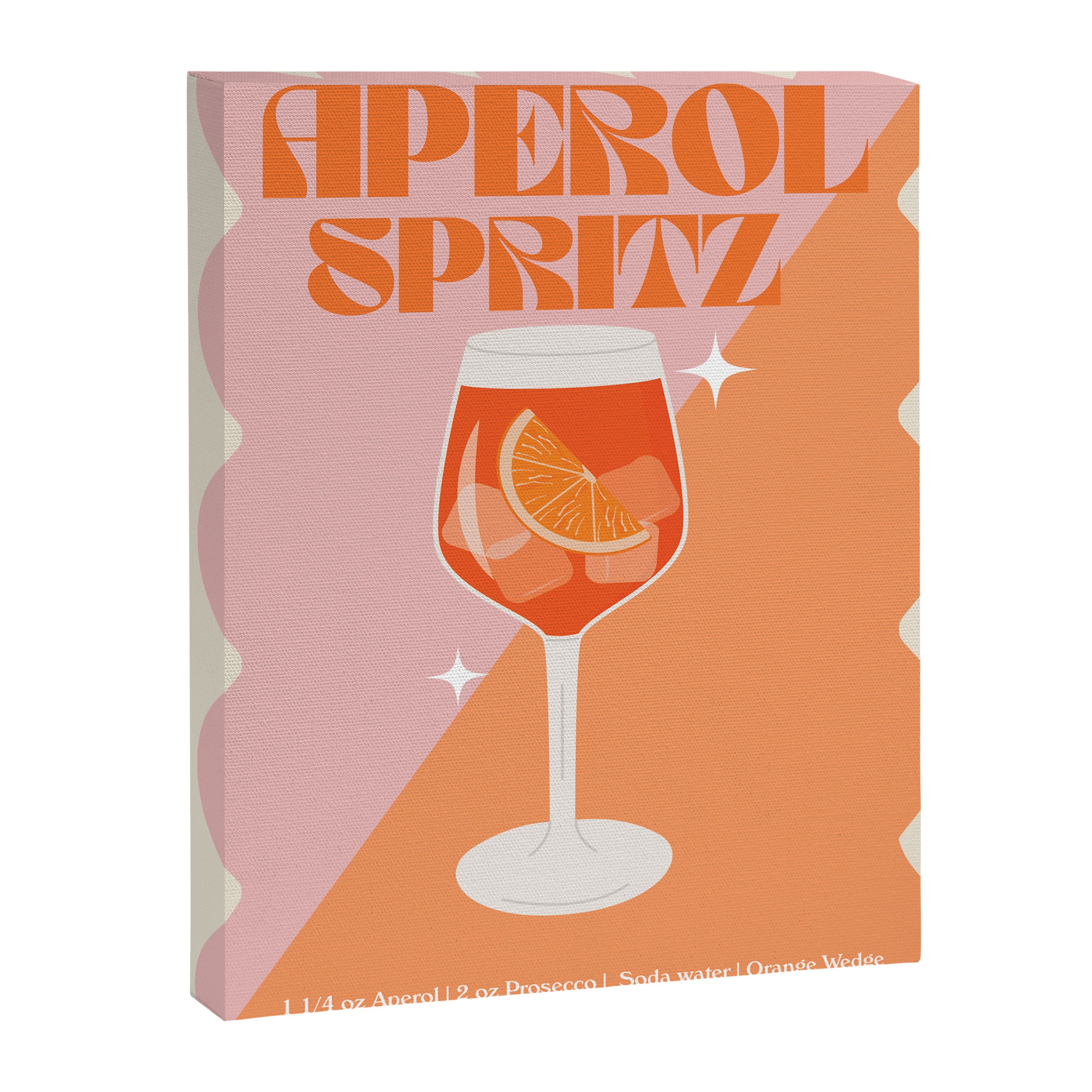 Aperol Spritz Cocktail Print Canvas Print Gallery Image 6