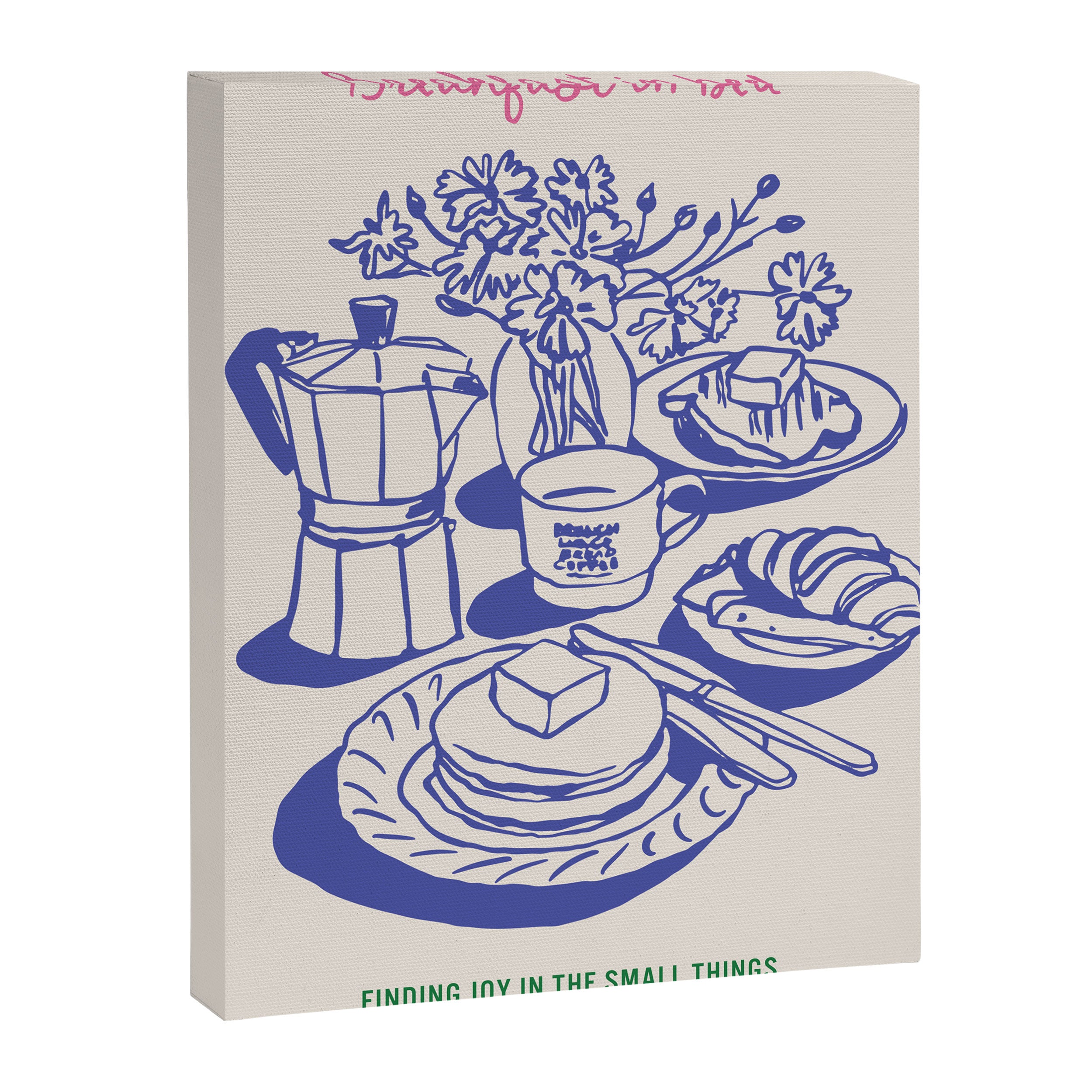 Breakfast in Bed Kitchen Print Canvas Print Gallery Image 6