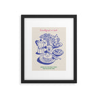 Breakfast in Bed Kitchen Print Framed Art Print Gallery Image 5