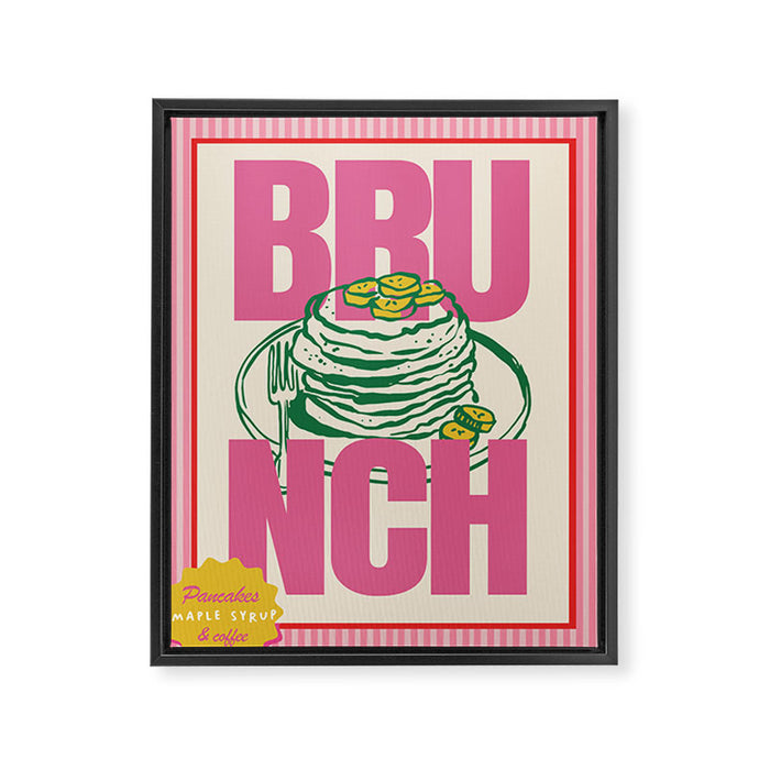 Brunch Kitchen Print Framed Canvas Print Gallery Image 1