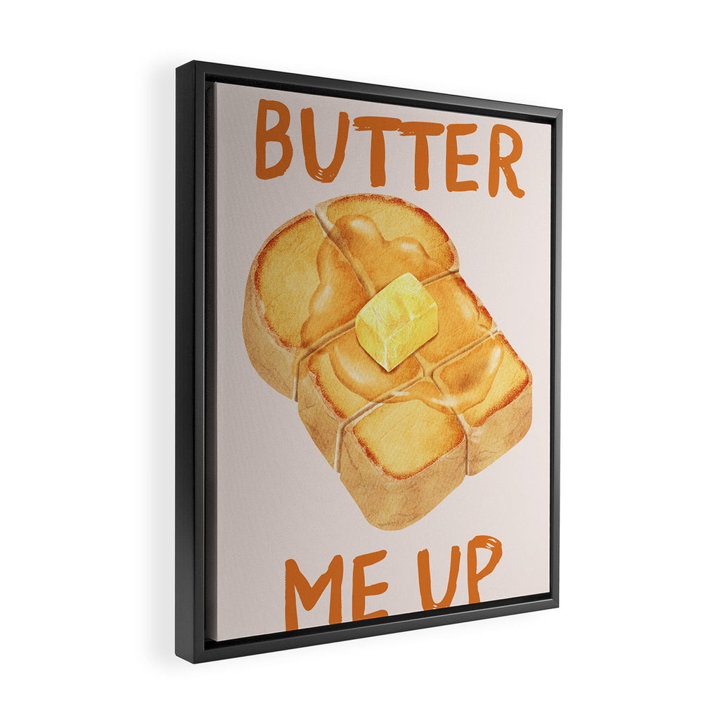 Butter Me Up Kitchen Print Framed Canvas Print Gallery Image 2