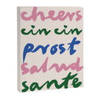 Cheers Languages Kitchen Print Canvas Print Gallery Image 6