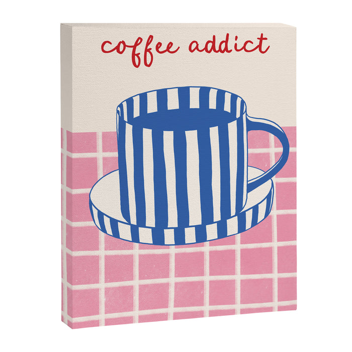 Coffee Addict Kitchen Print Canvas Print Gallery Image 1