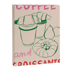 Coffee & Croissants Kitchen Print Canvas Print Gallery Image 6