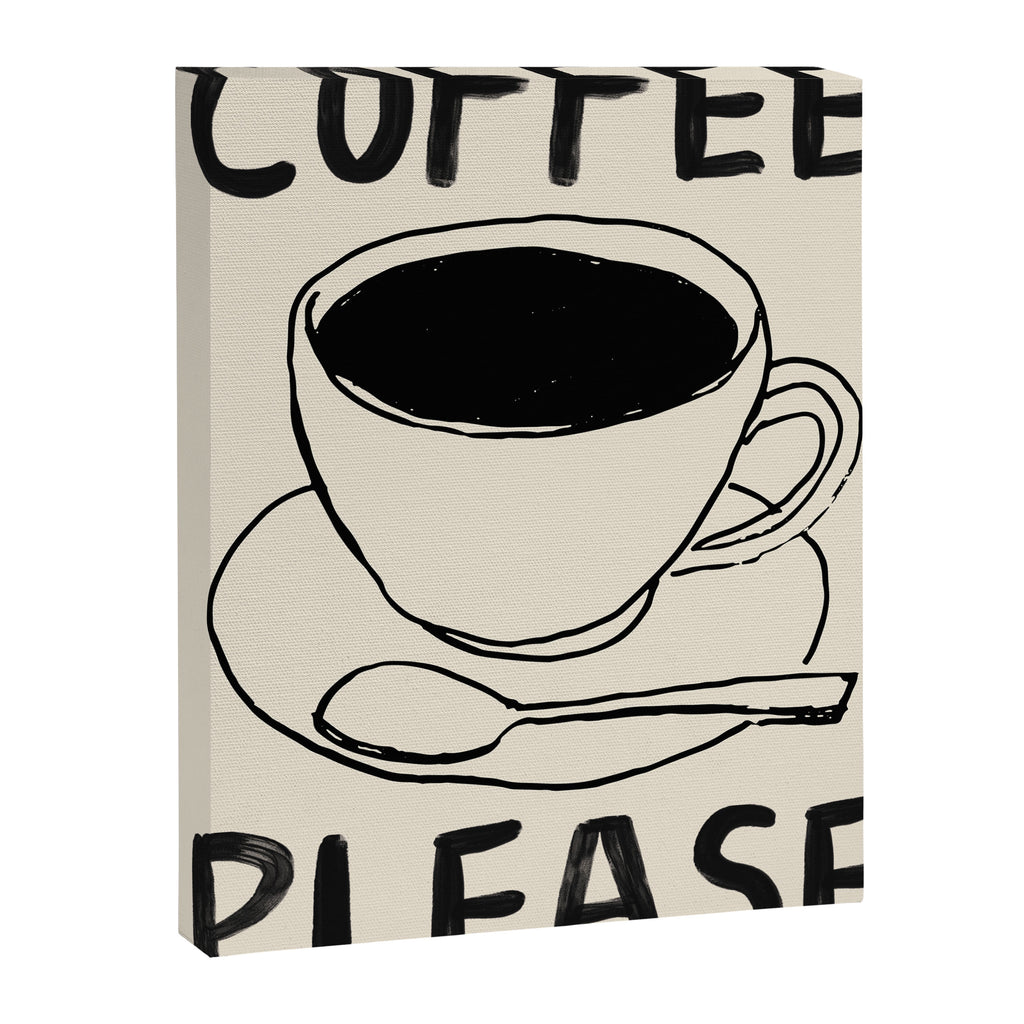Coffee Please Kitchen Print Canvas Print Gallery Image 6