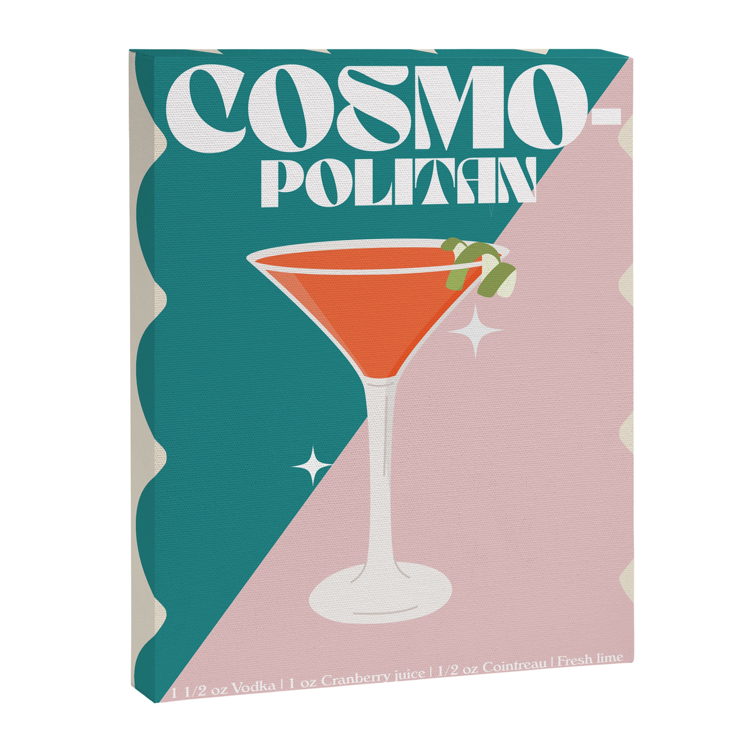 Cosmopolitan Cocktail Print Canvas Print Gallery Image 6