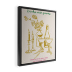 Drinks with Friends Kitchen Print Framed Canvas Print Gallery Image 2