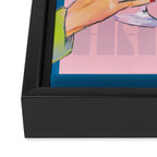 Happy Hour Cocktail Print Framed Canvas Print Gallery Image 3