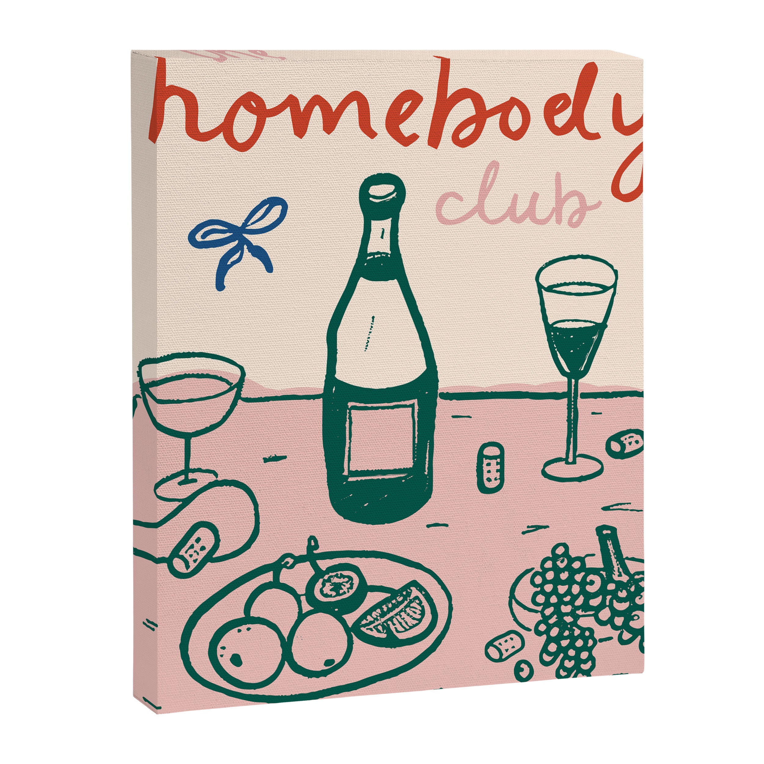 Homebody Club Print Canvas Print Gallery Image 6