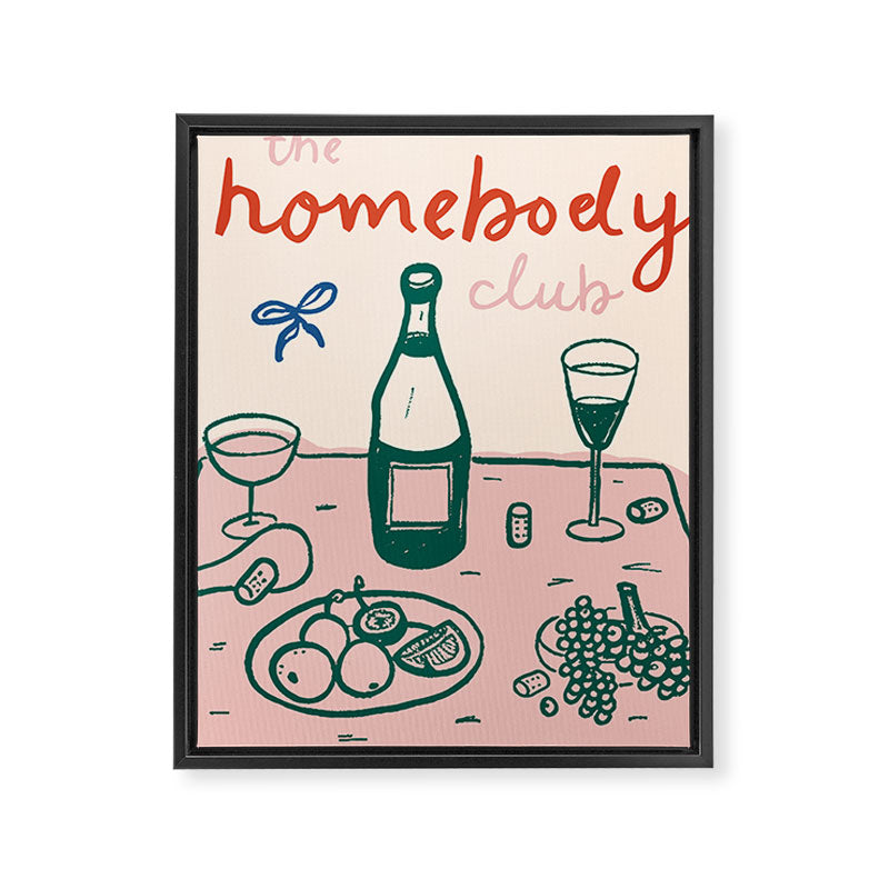 Homebody Club Print Framed Canvas Print Gallery Image 6