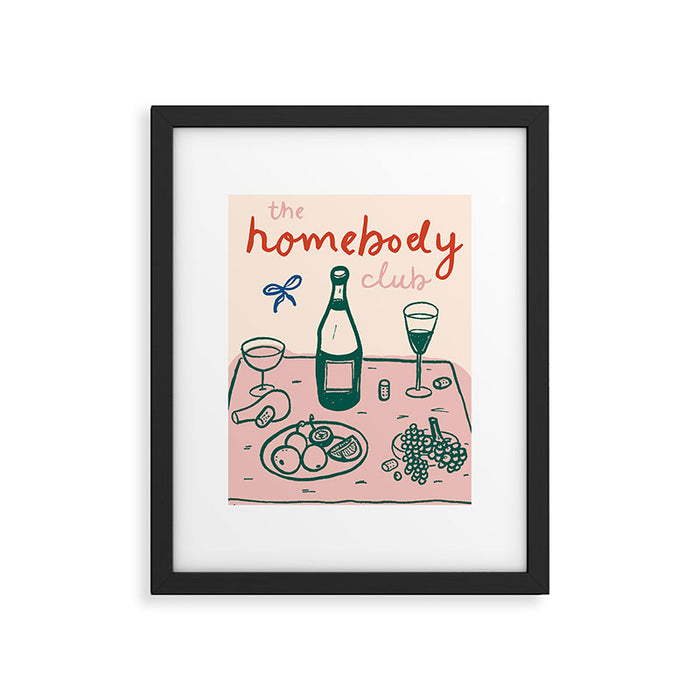 Homebody Club Print Framed Art Print Gallery Image 1