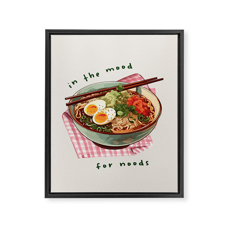 In The Mood for Noods Kitchen Print Framed Canvas Print Gallery Image 6