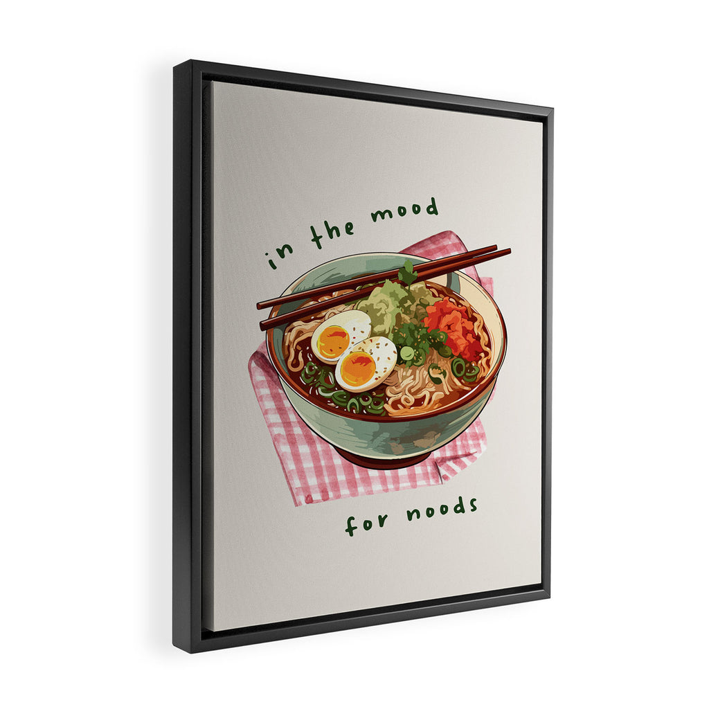In The Mood for Noods Kitchen Print Framed Canvas Print Gallery Image 2