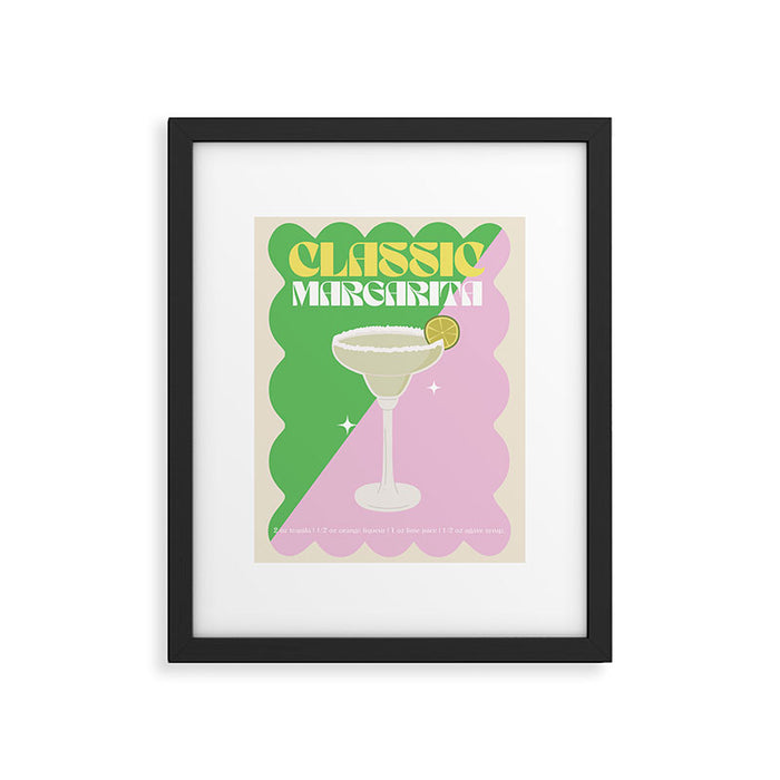 Margarita Cocktail Print Framed Art Print Gallery Image 1