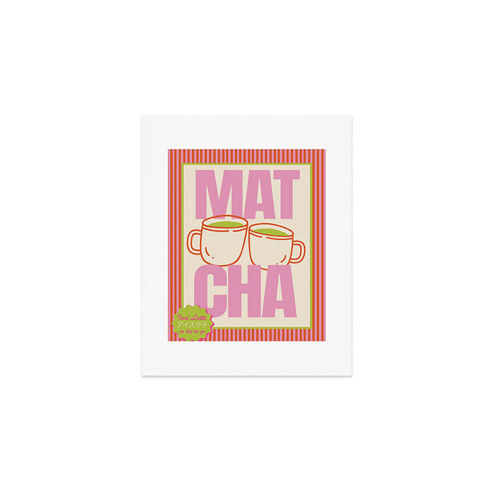 Matcha Latte Print Art Print Gallery Image 1