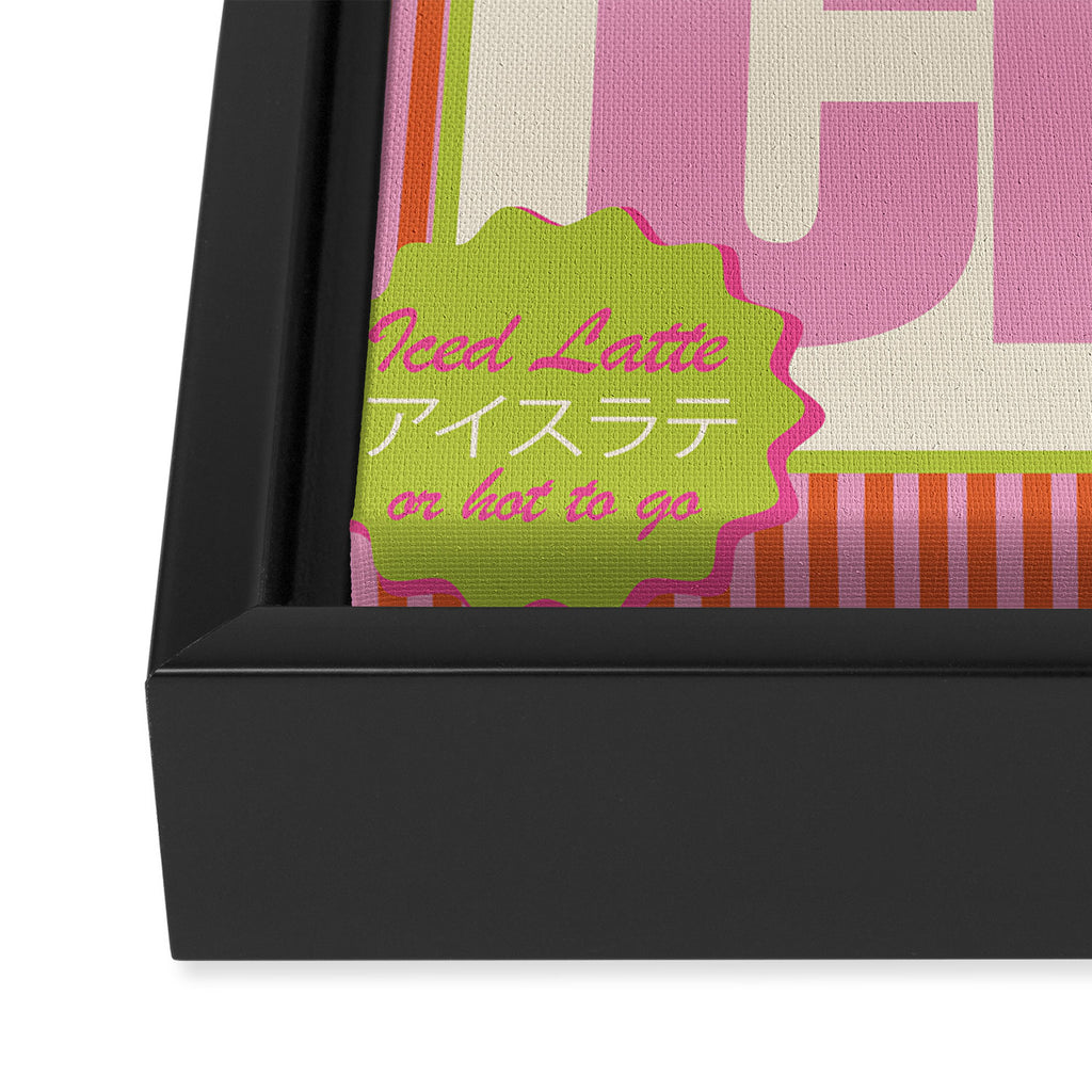 Matcha Latte Print Framed Canvas Print Gallery Image 3