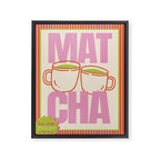 Matcha Latte Print Framed Canvas Print Gallery Image 6