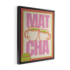 Matcha Latte Print Framed Canvas Print Gallery Image 2