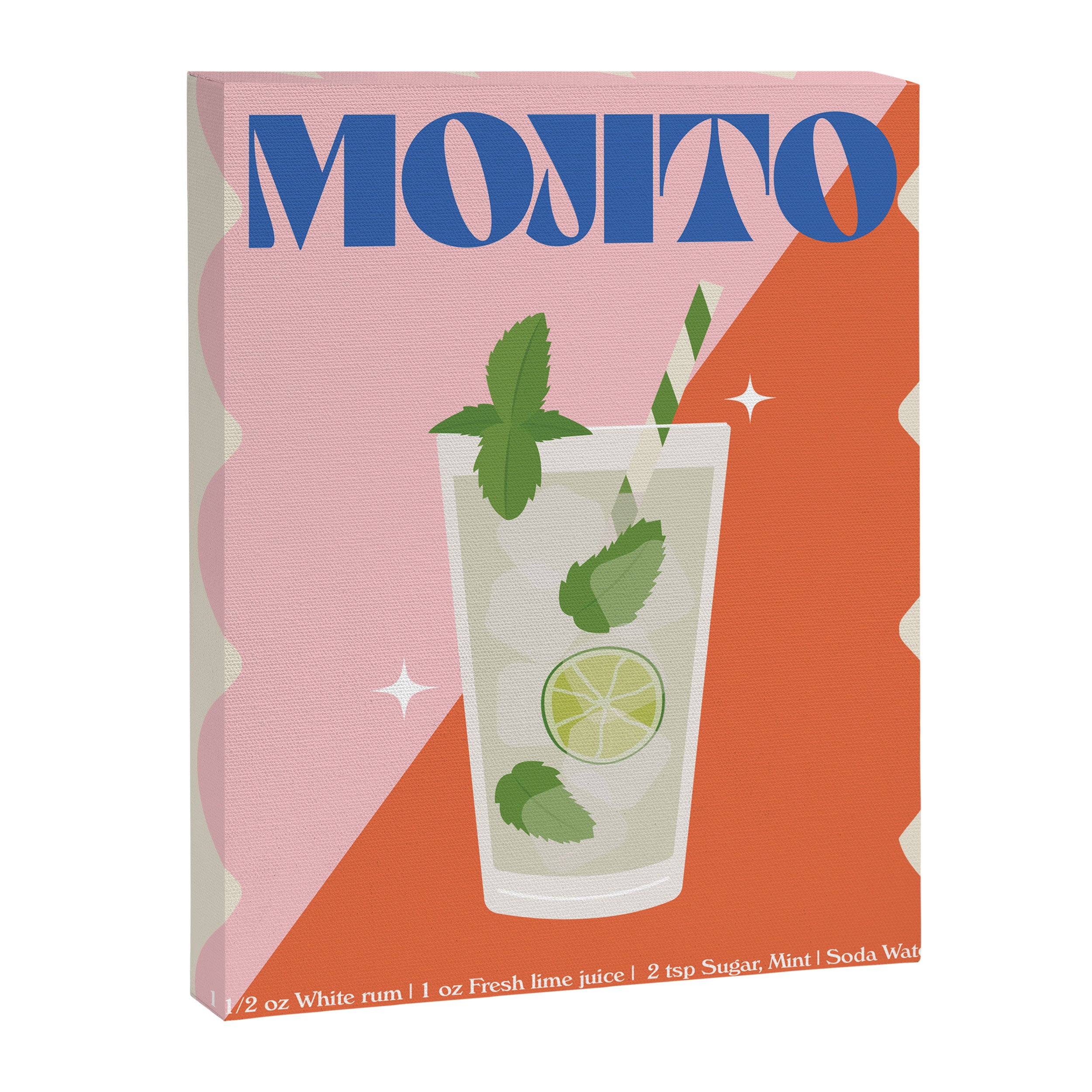 Mojito Cocktail Print Canvas Print Gallery Image 6