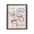 One for The Road Kitchen Print Framed Canvas Print Gallery Image 6