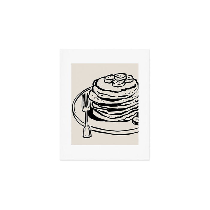 Pancake Stack Neutral Kitchen Print Art Print Gallery Image 1