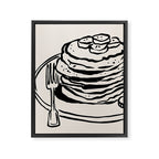 Pancake Stack Neutral Kitchen Print Framed Canvas Print Gallery Image 6