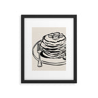 Pancake Stack Neutral Kitchen Print Framed Art Print Gallery Image 5