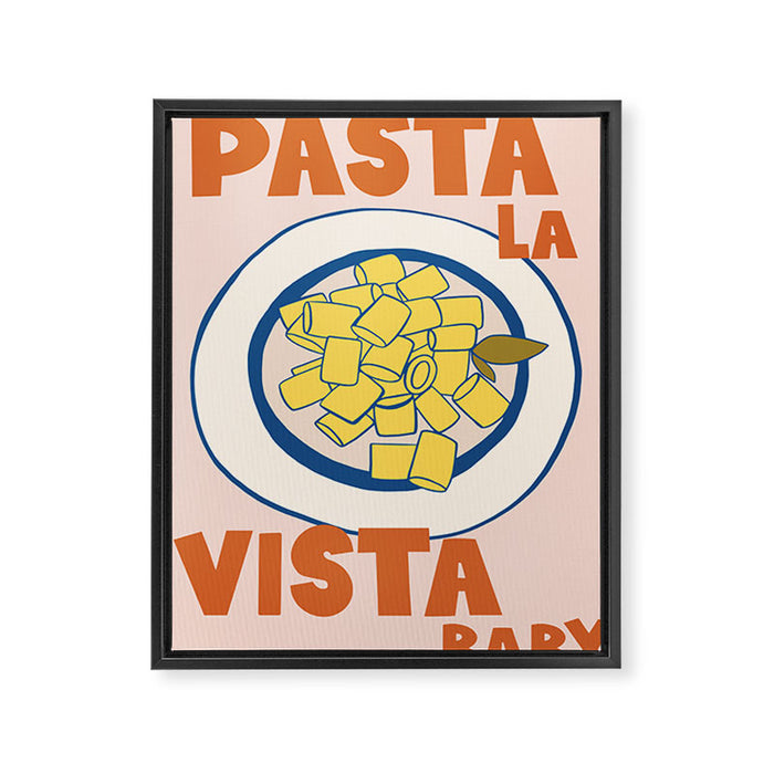 Pasta La Vista Kitchen Print Framed Canvas Print Gallery Image 1