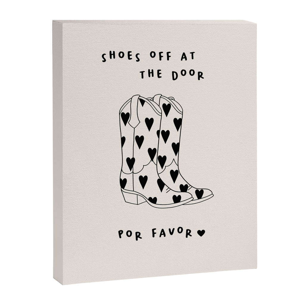Shoes Off Hallway Print Canvas Print Gallery Image 6