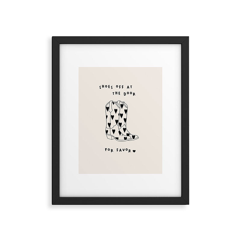 Shoes Off Hallway Print Framed Art Print Gallery Image 5