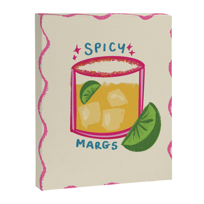 Spicy Margs Cocktail Print Canvas Print Gallery Image 1