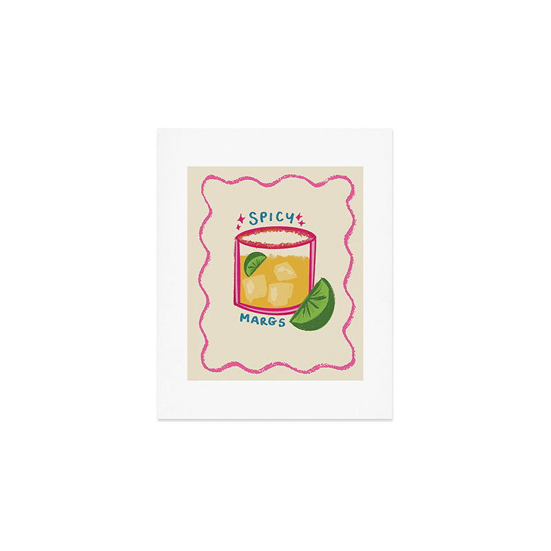 Spicy Margs Cocktail Print Art Print Gallery Image 1