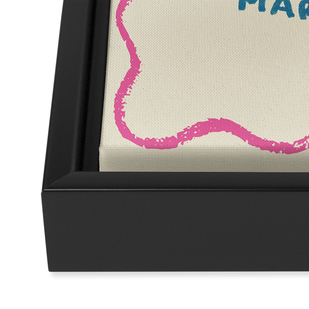 Spicy Margs Cocktail Print Framed Canvas Print Gallery Image 3