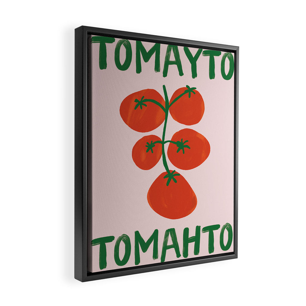 Tomayto Tomahto Kitchen Print Framed Canvas Print Gallery Image 2