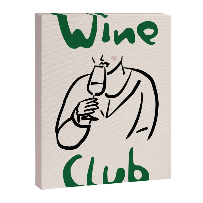 Wine Club Kitchen Print Canvas Print Gallery Image 1