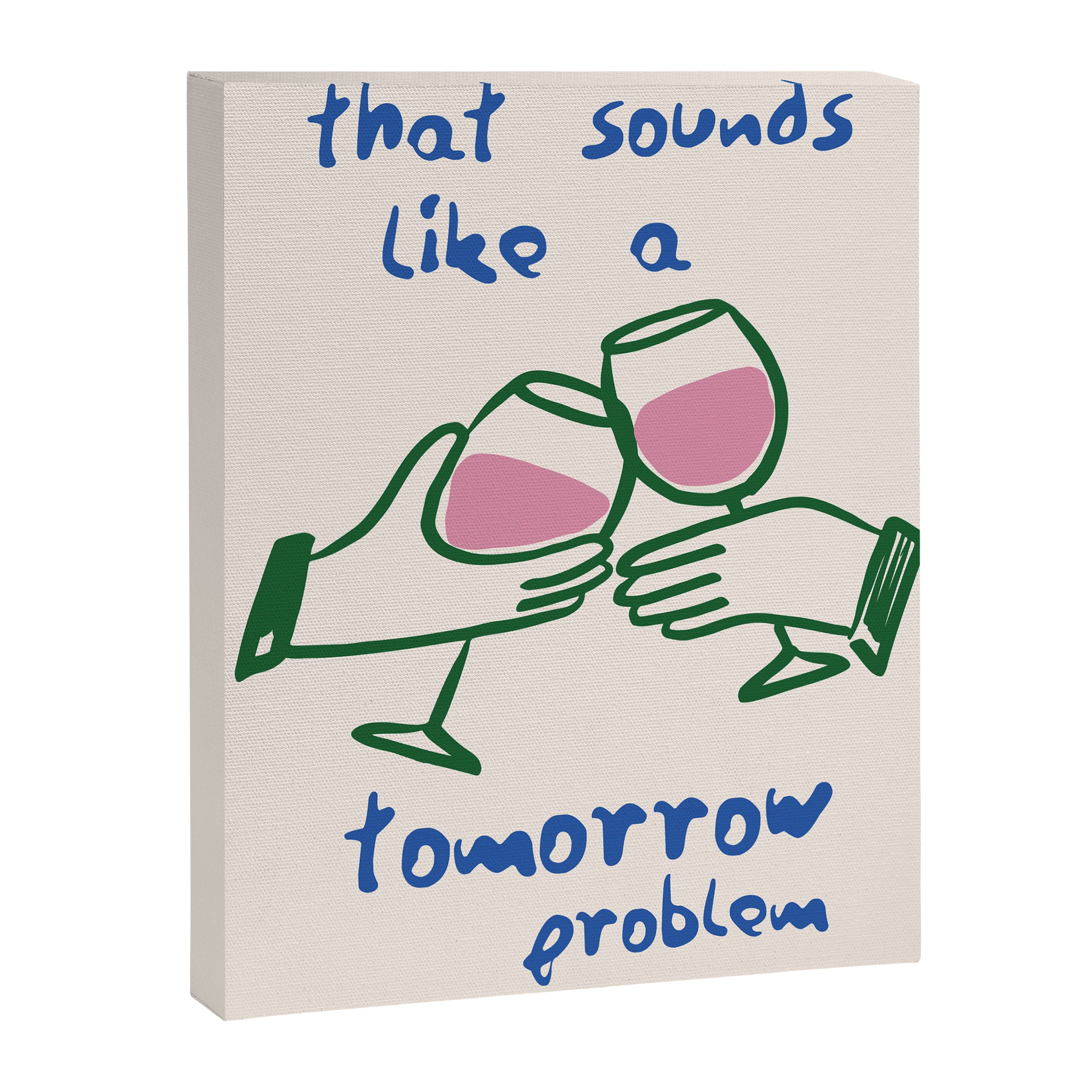 Wine Quote Kitchen Humorous Kitchen Quote Print Canvas Print Gallery Image 6