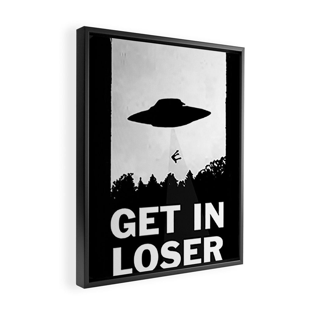 Get In Loser Framed Canvas Print Gallery Image 2