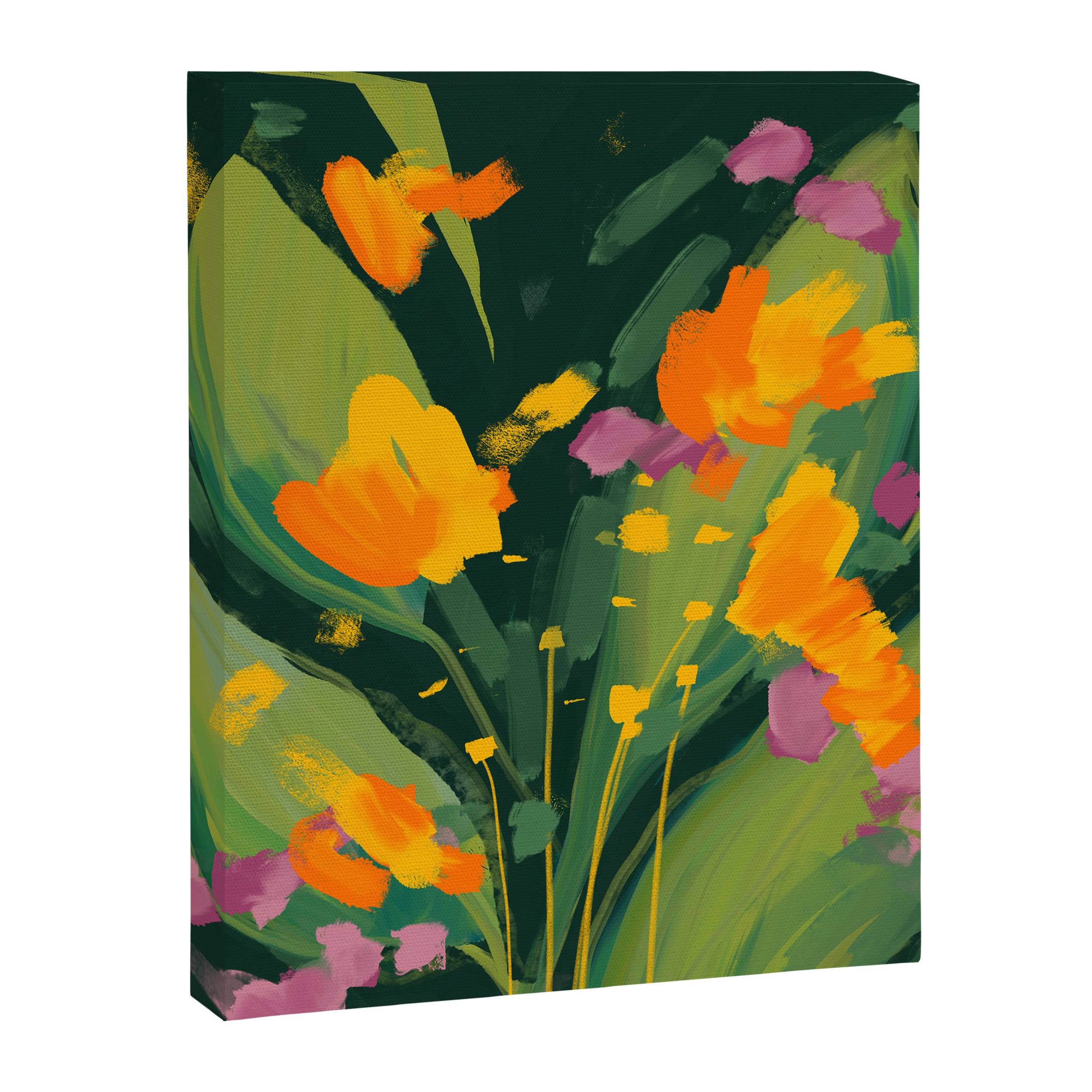 Abstract Floral Evening Canvas Print Gallery Image 8