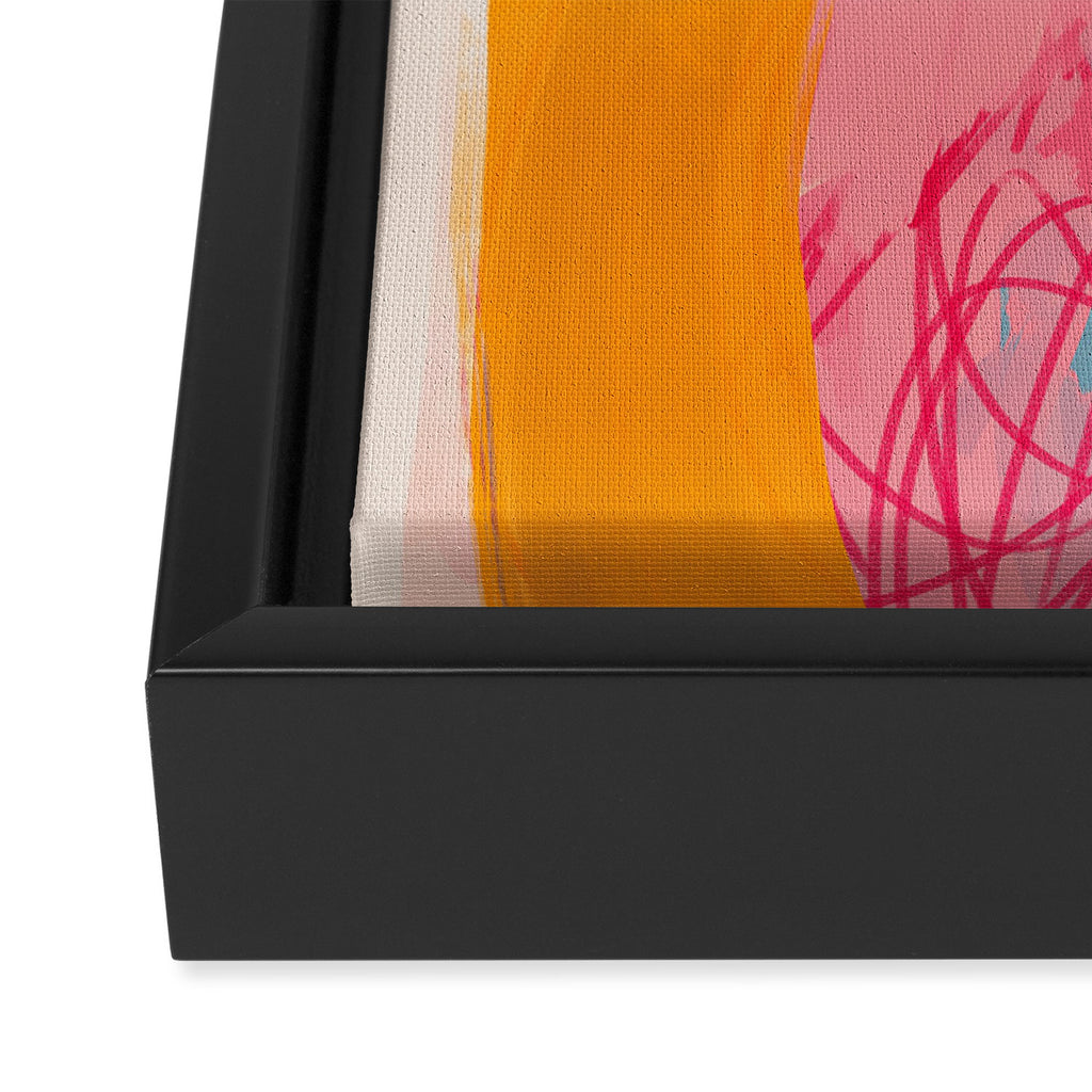 Abstract Line Shades Framed Canvas Print Gallery Image 3