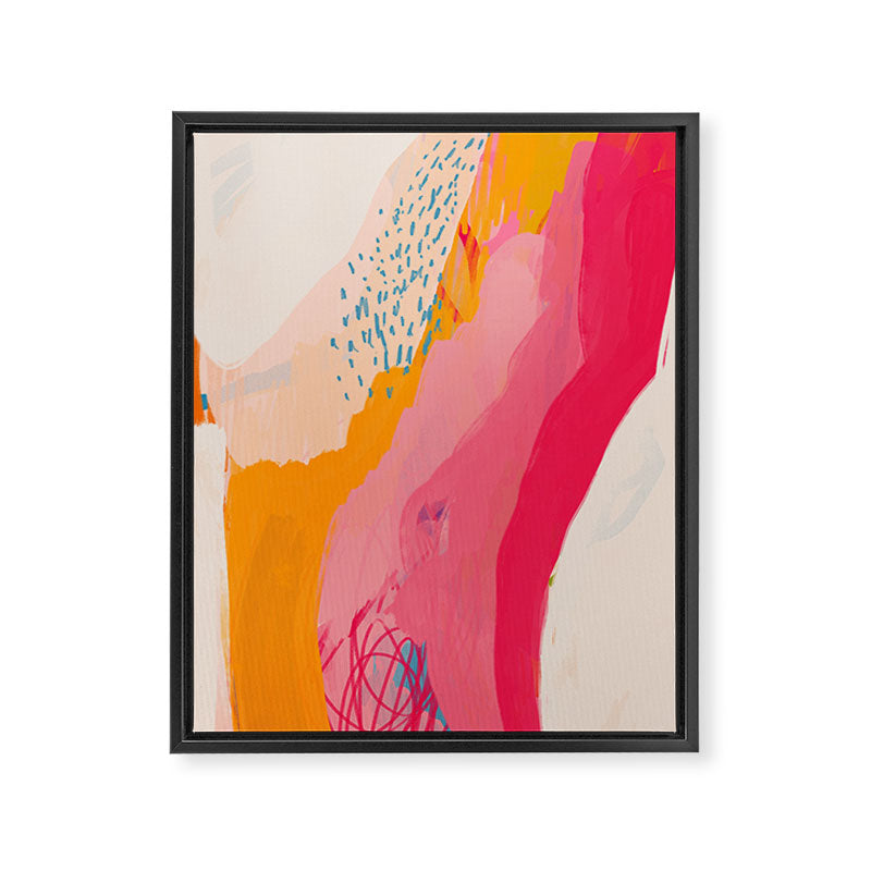 Abstract Line Shades Framed Canvas Print Gallery Image 8
