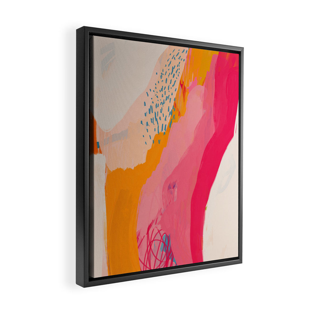 Abstract Line Shades Framed Canvas Print Gallery Image 2