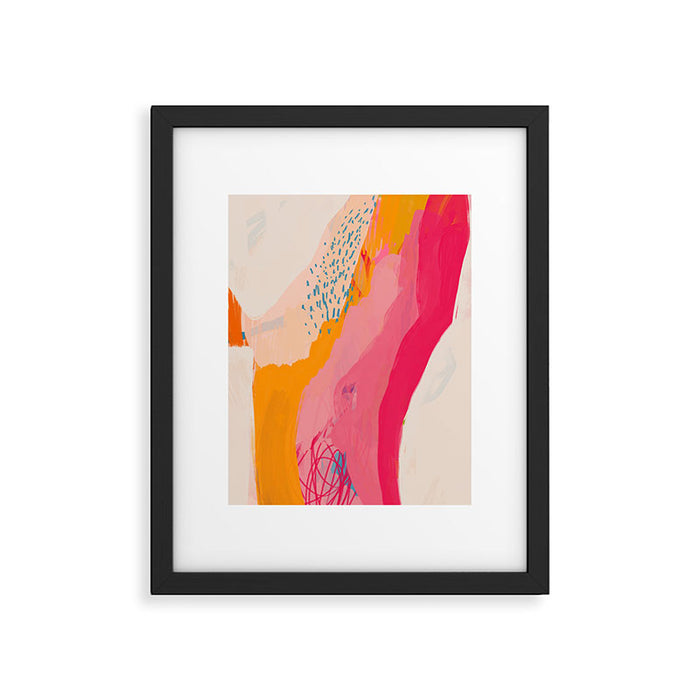 Abstract Line Shades Framed Art Print Gallery Image 1