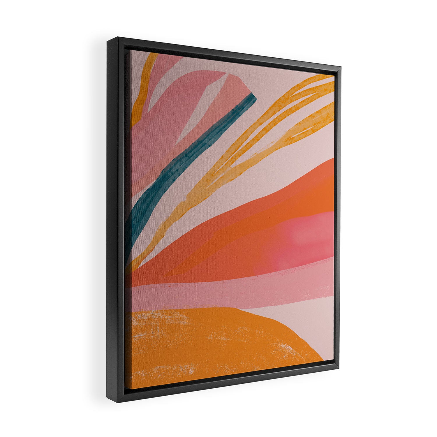 Abstract View Framed Canvas Print Gallery Image 2