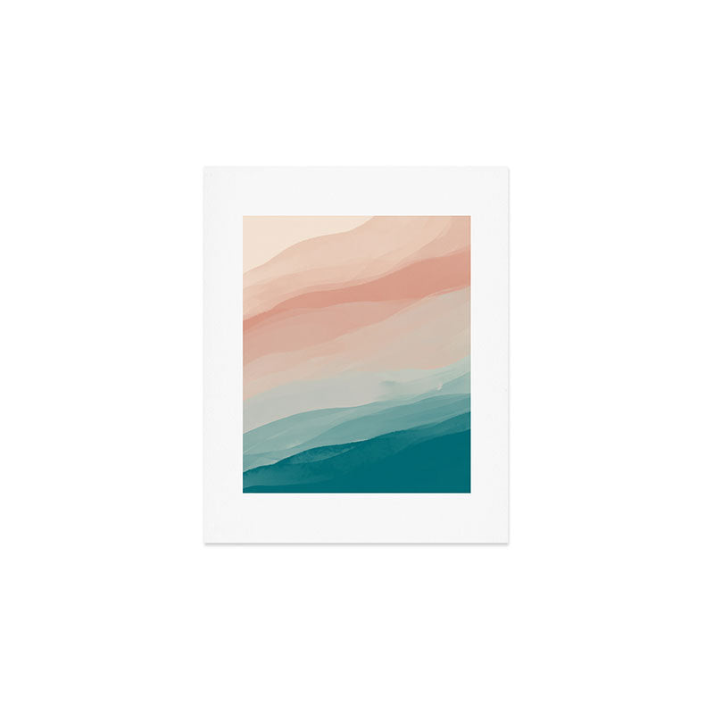 An Abstract Beach Walk Along The Shore Art Print Gallery Image 1