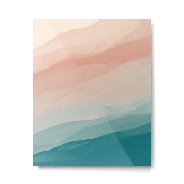 An Abstract Beach Walk Along The Shore Metal Print Gallery Image 1