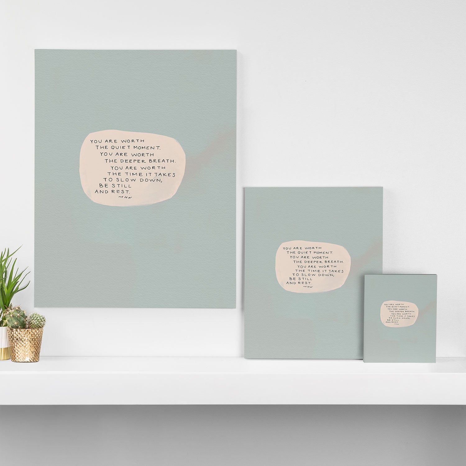Be Still And Rest. Canvas Print Gallery Image 3