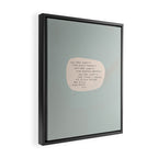 Be Still And Rest. Framed Canvas Print Gallery Image 2